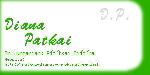 diana patkai business card